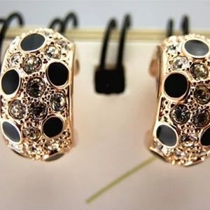 Leopard Rhinestone Earrings